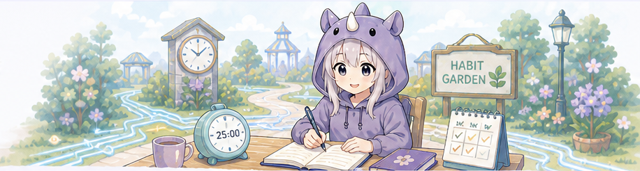 習慣づくりの公園で、日記を書きながら案内するSAI