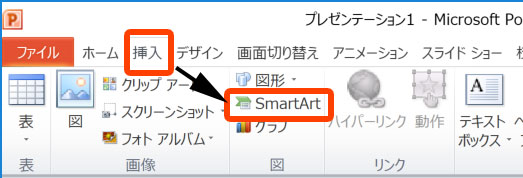 PowerPointのSmartArt(スマートアート)でピラミッド図を表示する方法