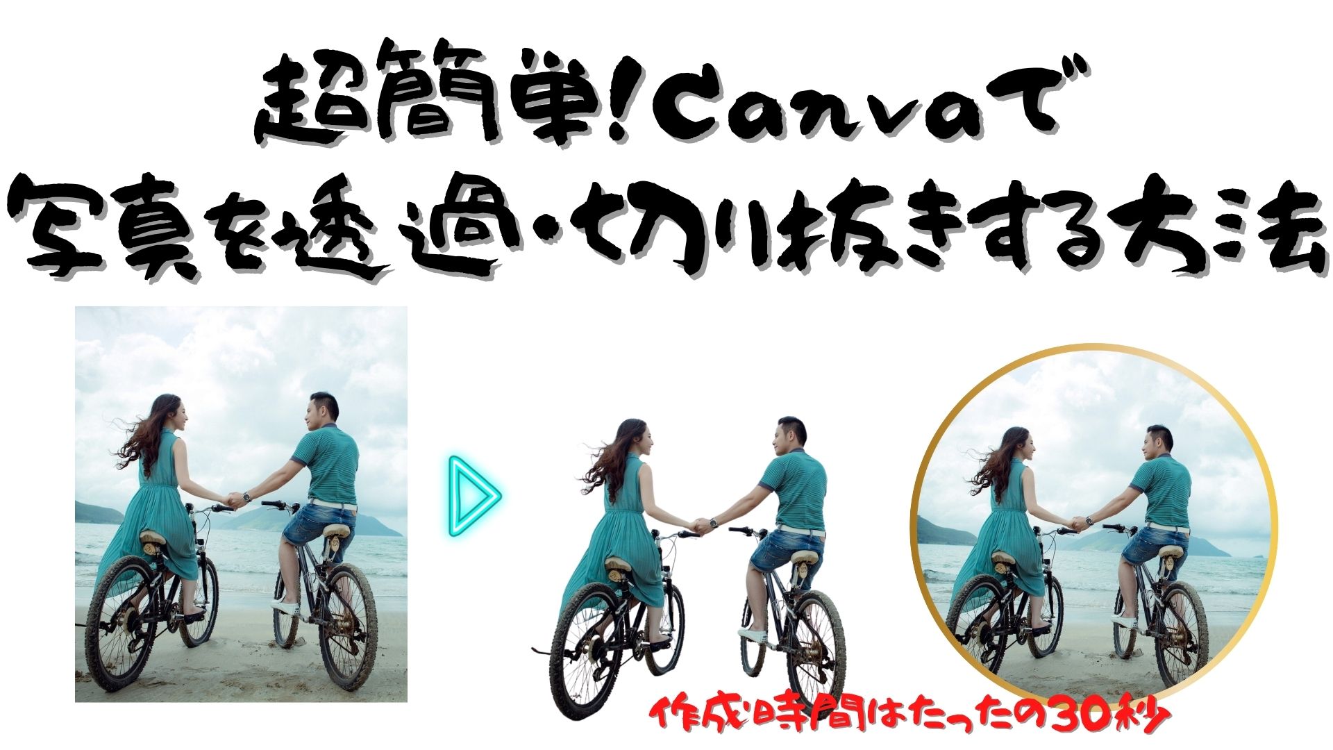 canvaで画像を透過・写真を切り抜きする方法