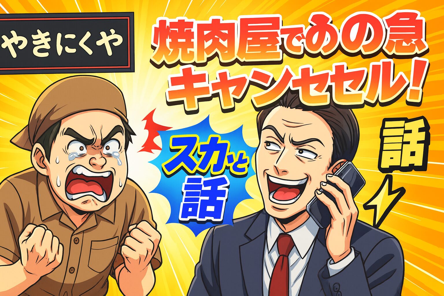 焼肉屋での急なキャンセル!スカッと話-Portfolio-