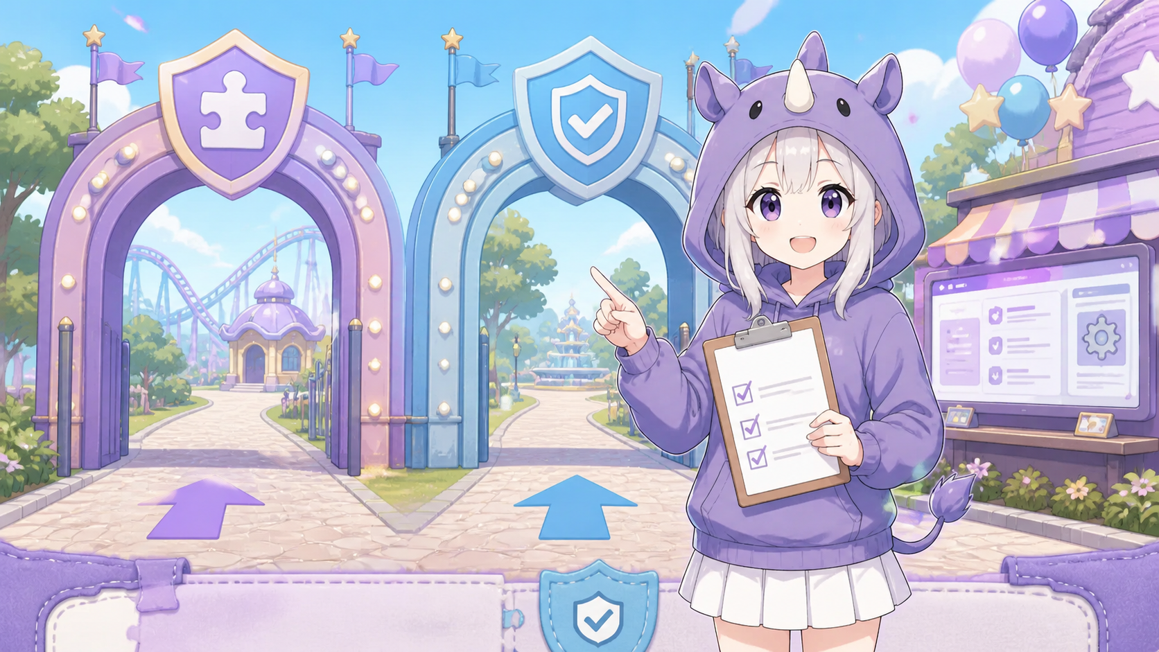 SAIちゃんが自作Chrome拡張を使う前に作成と安全確認の2つを案内している画像