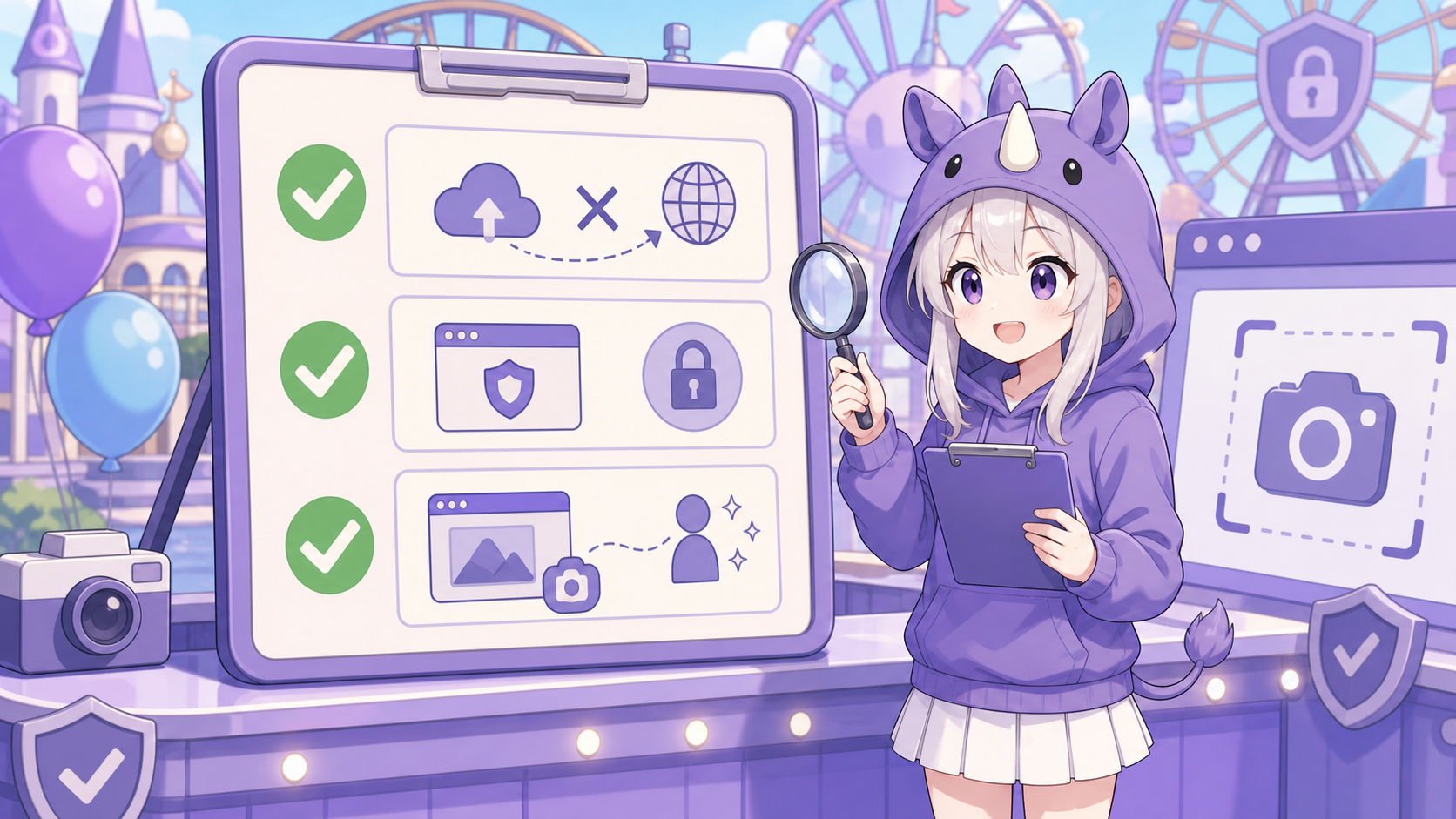 SAIちゃんが自作スクショ拡張の外部送信と権限をチェックしている画像